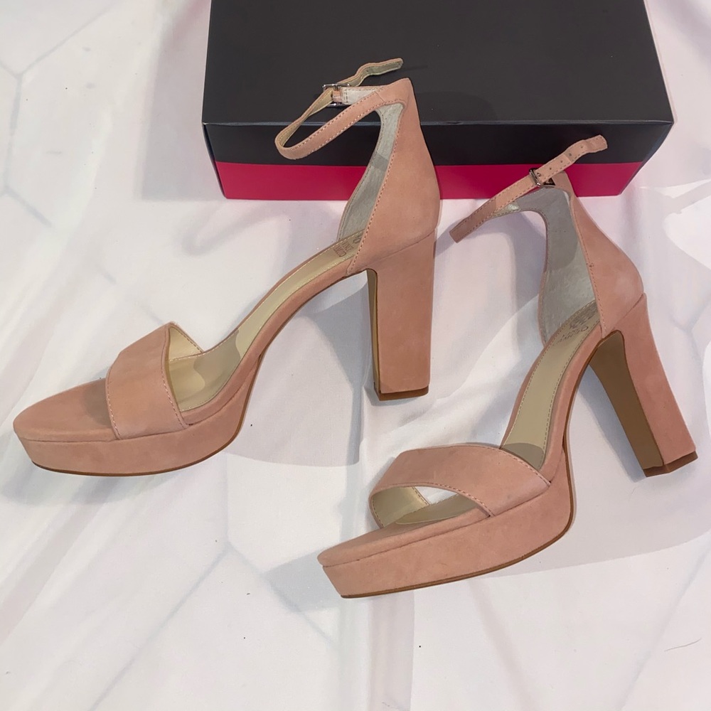 Vince Camuto Sathina rose glow platform heels